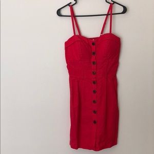 Juniors pink straps dress